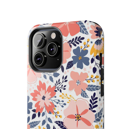 seamless pattern with abstract flowers Tough Phone Cases