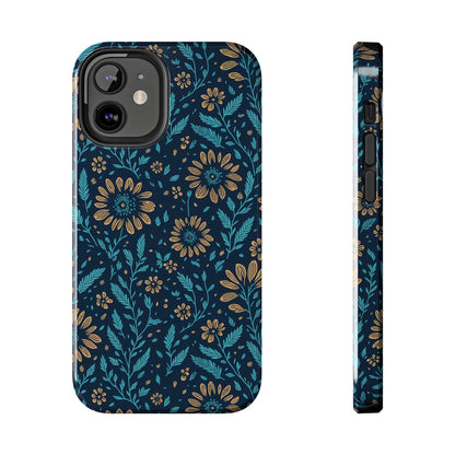 Flower Pattern Design Tough Phone Cases iPhone 12 Mini