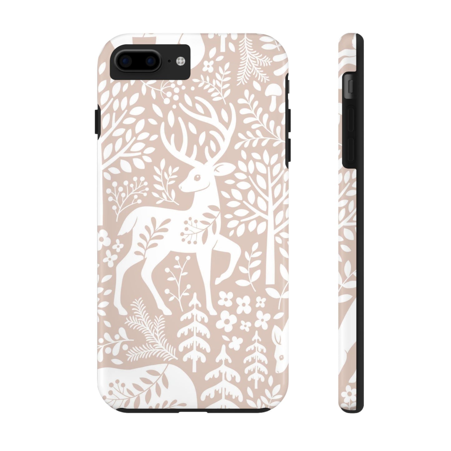 Seamless pattern with cute woodland animals Tough Phone Cases iPhone 7 Plus, iPhone 8 Plus