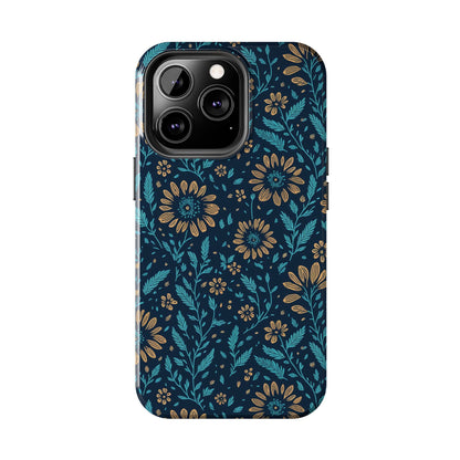 Flower Pattern Design Tough Phone Cases