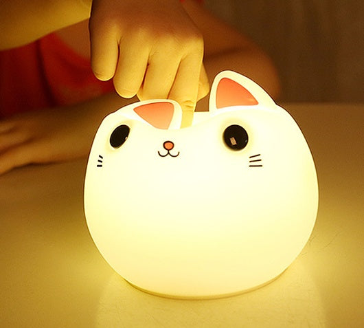 Cute Cat Silicone LED Lamp