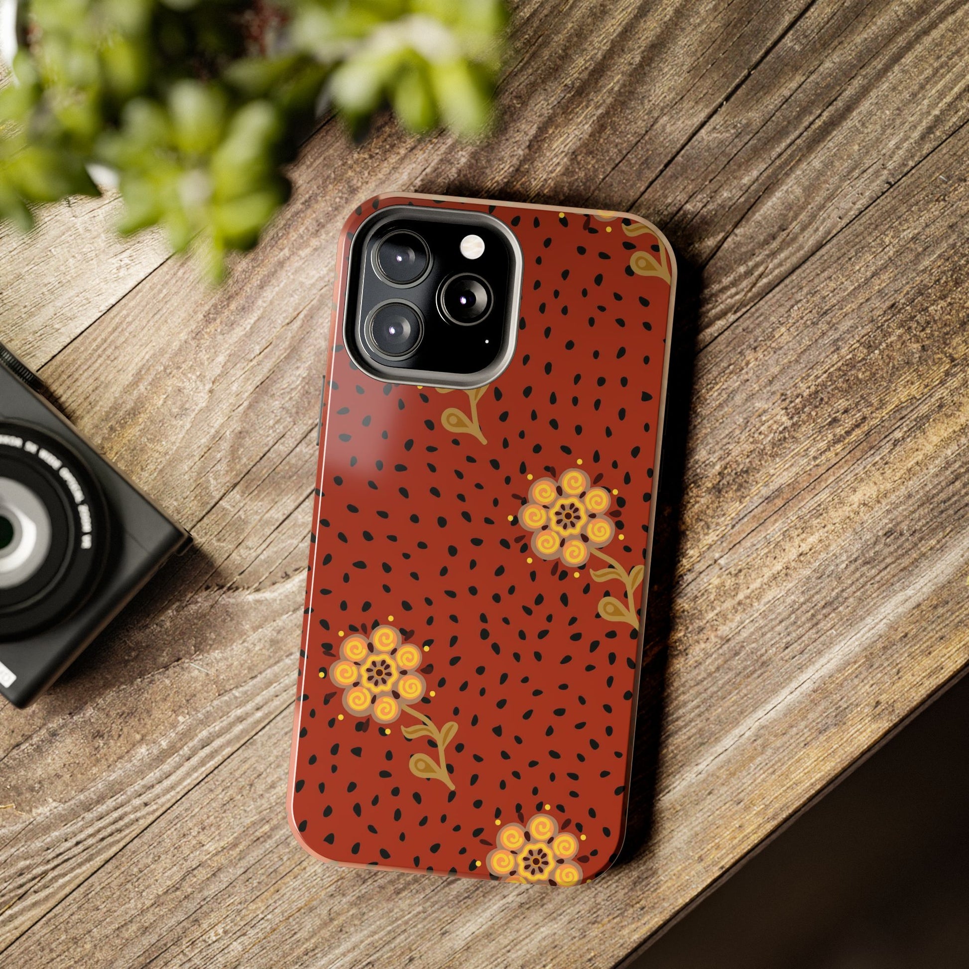 Abstract ethnic flower seamless pattern Tough Phone Cases