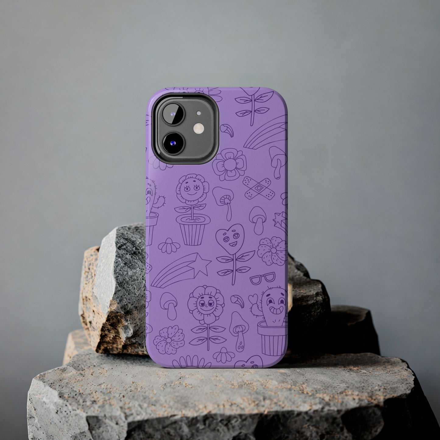 Retro seamless pattern with groovy element Tough Phone Cases