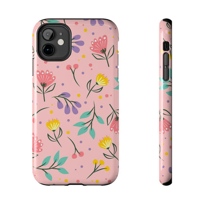 beautiful seamless handrawn floral Tough Phone Cases iPhone 11