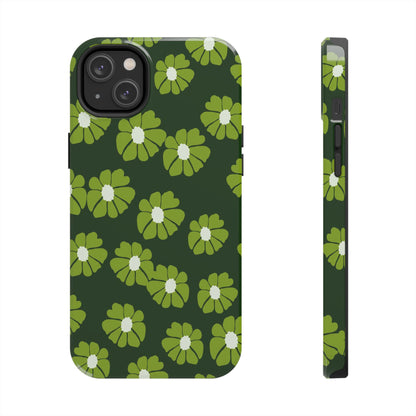 Retro groovy flowers seamless pattern Tough Phone Cases iPhone 14 Plus