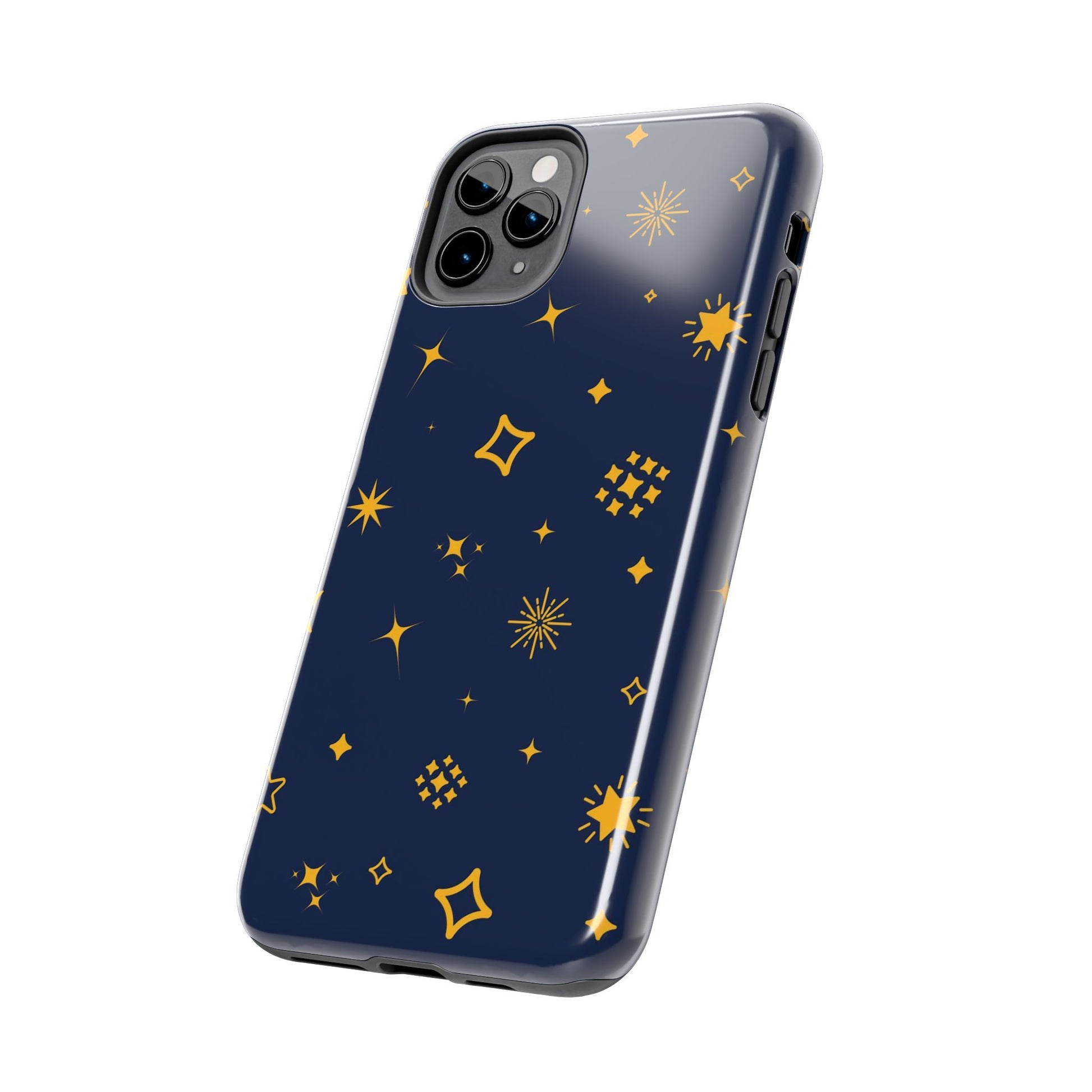 pattern on a blue Tough Phone Cases