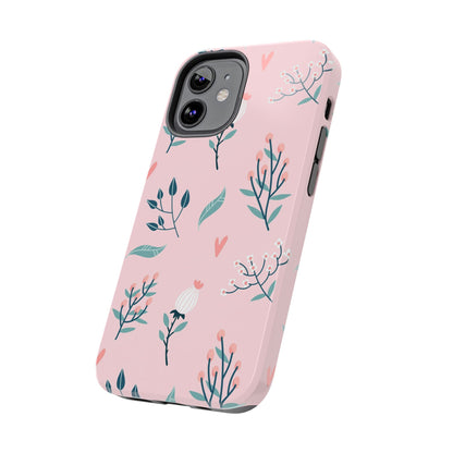 Floral seamless pattern. Garden flowers branches Tough Phone Cases