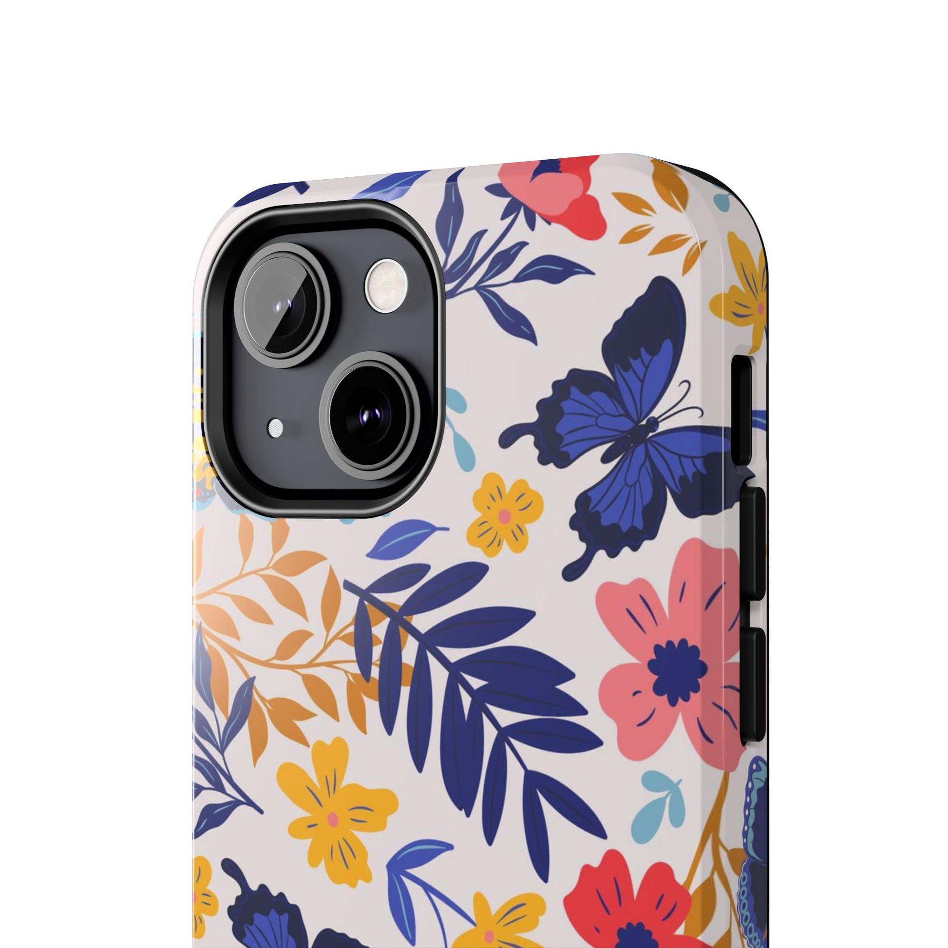 Seamless pattern with butterflies and flowers Tough Phone Cases