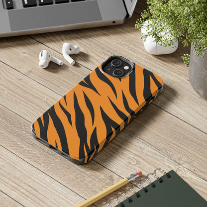 Tiger Texture Tough Phone Cases