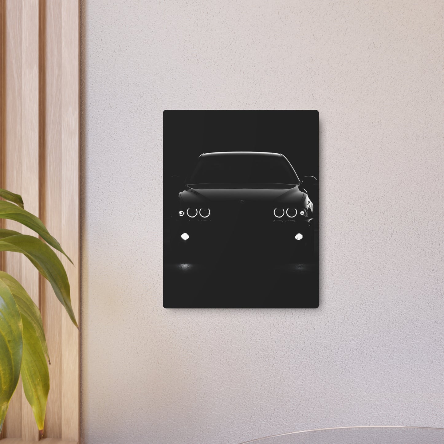 Black Bmw Metal Art Sign