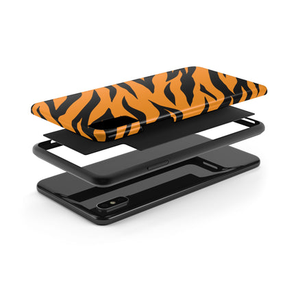 Tiger Texture Tough Phone Cases