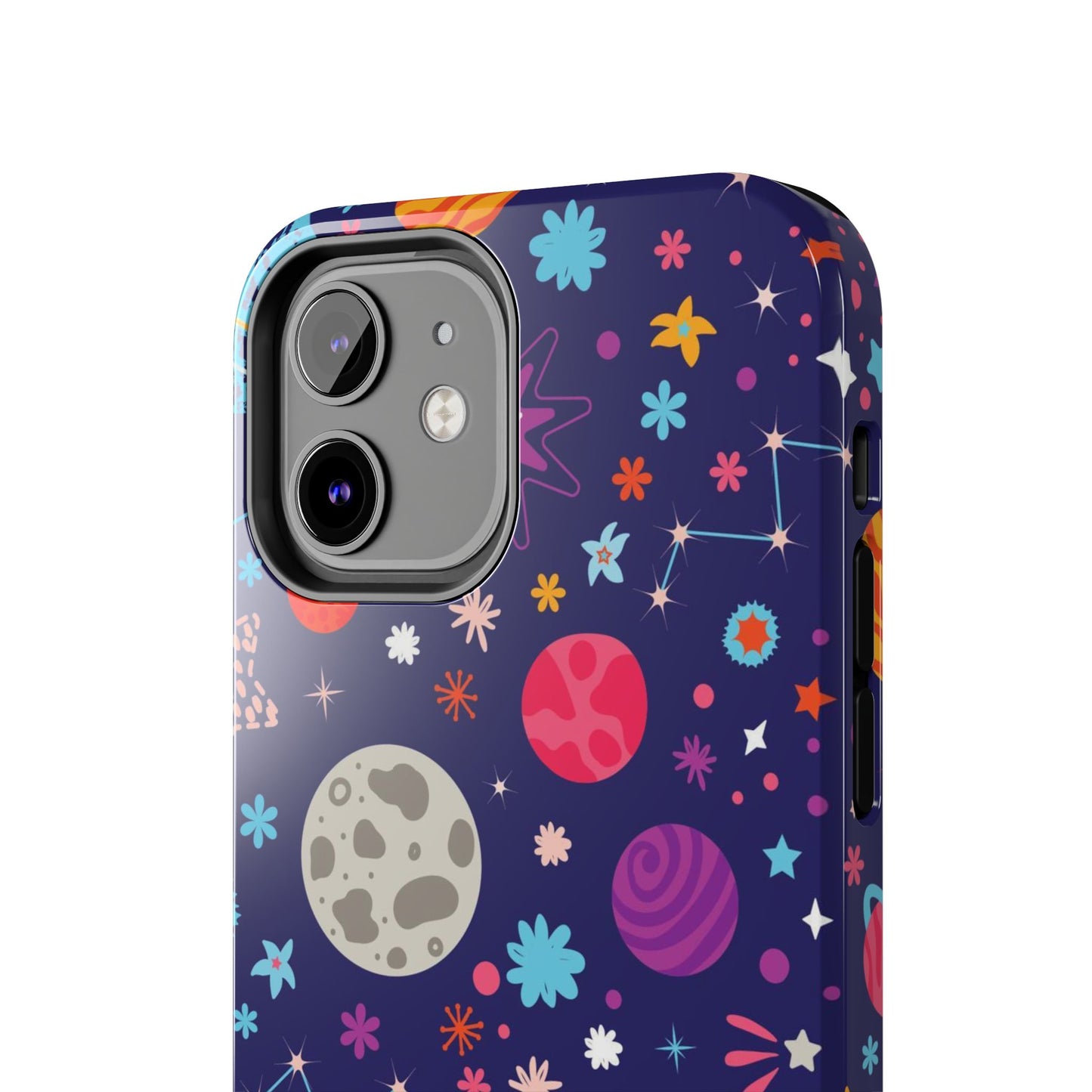 Seamless pattern with colorful space with planets Tough Phone Cases