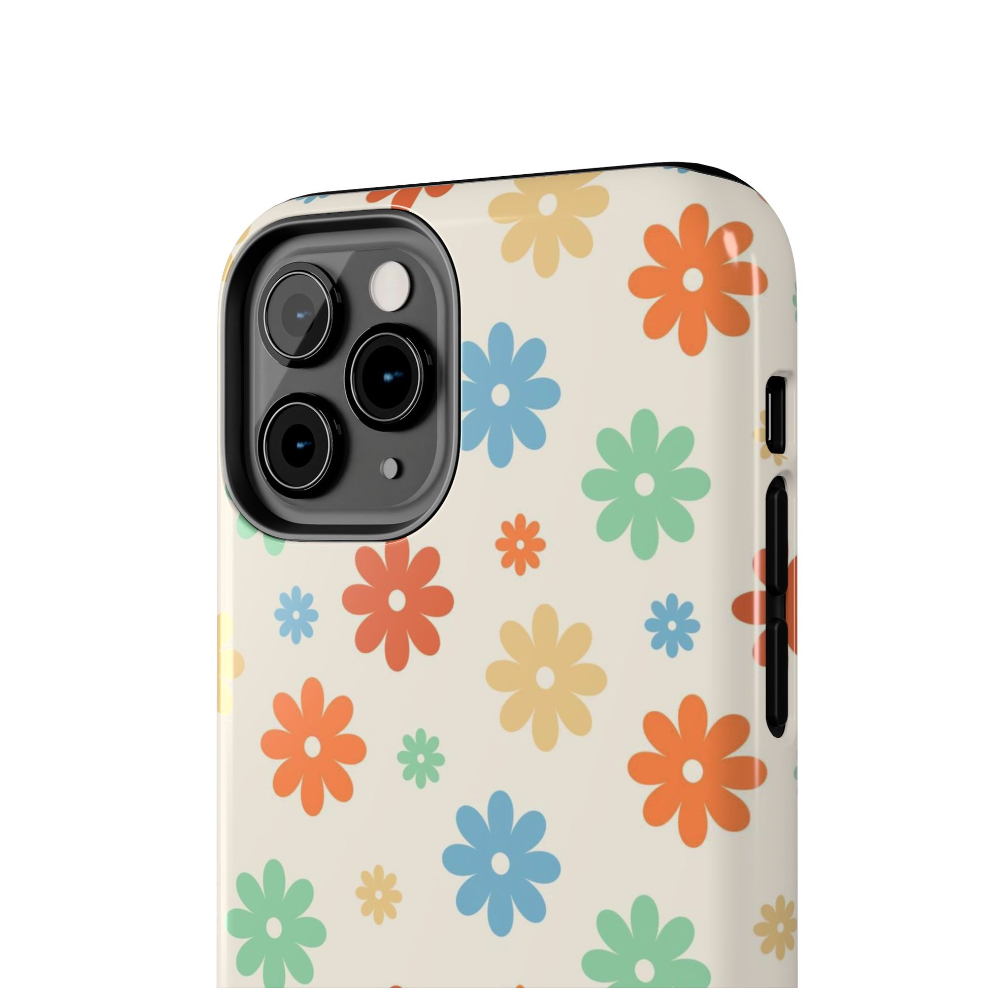 Retro groovy daisy seamless pattern Tough Phone Cases