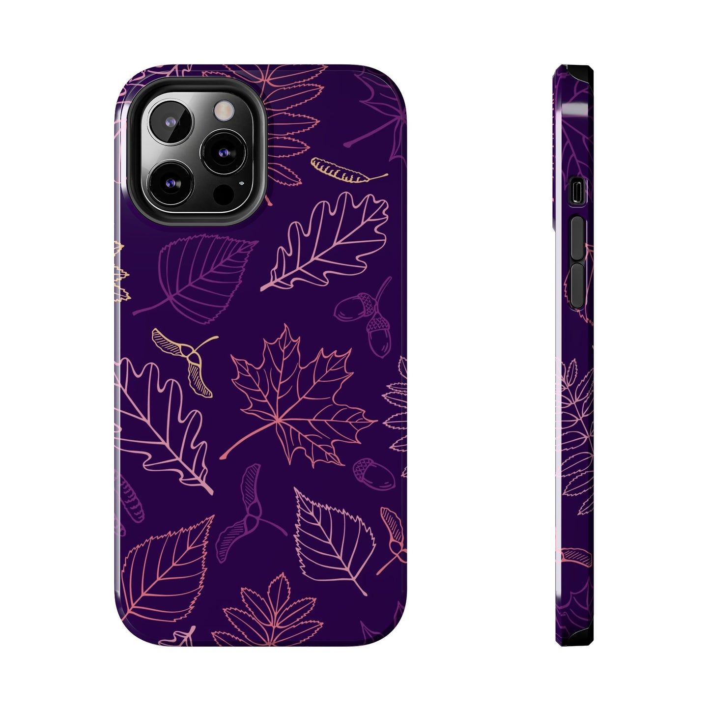 Seamless pattern with autumn leaves Tough Phone Cases iPhone 12 Pro Max