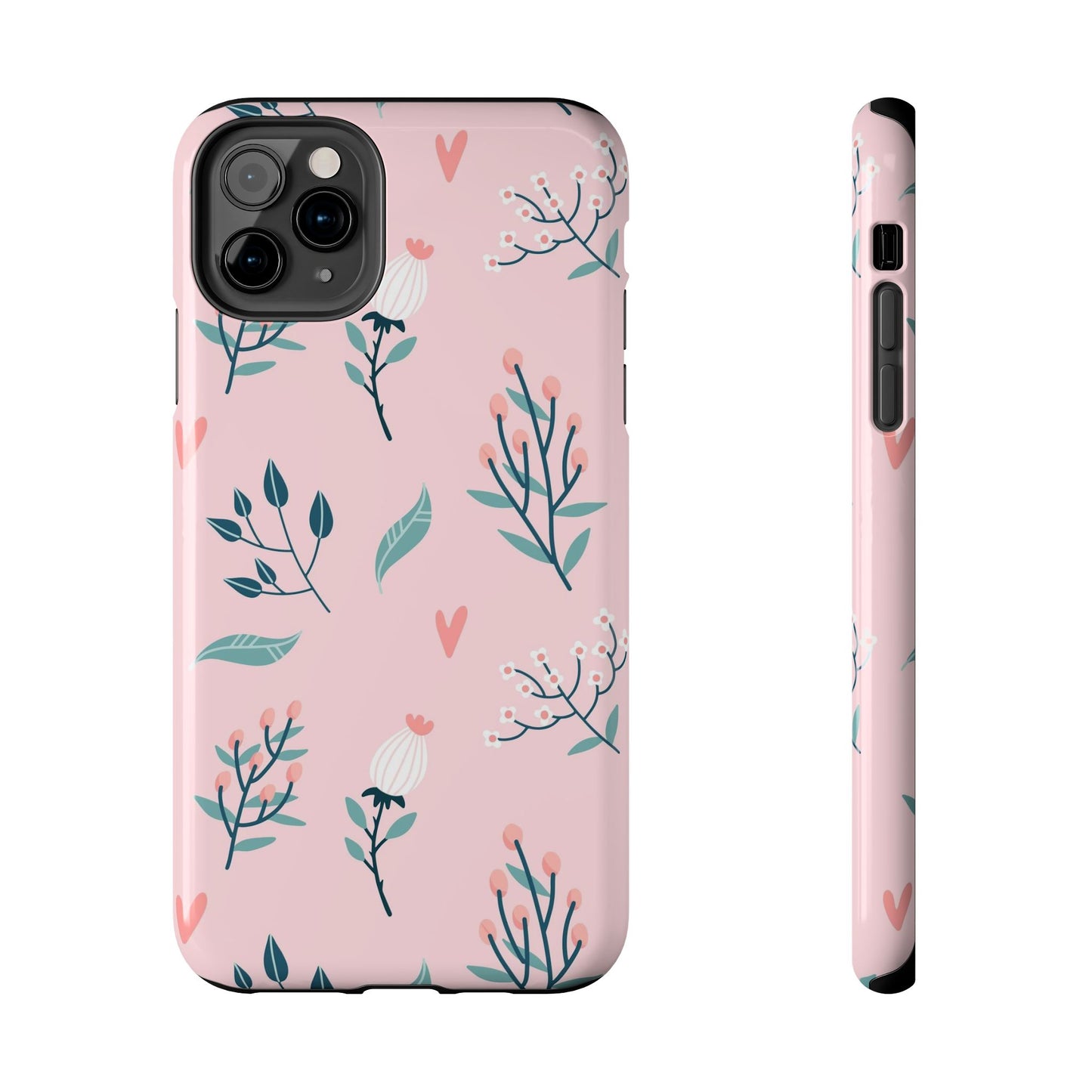 Floral seamless pattern. Garden flowers branches Tough Phone Cases iPhone 11 Pro Max