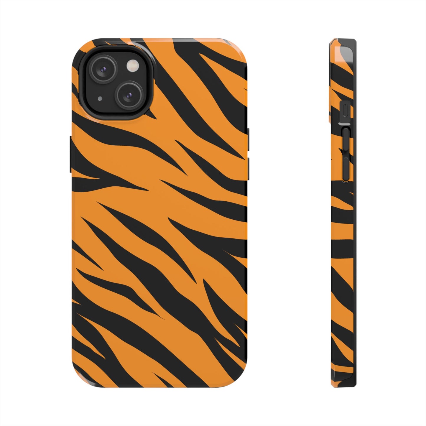 Tiger Texture Tough Phone Cases iPhone 14 Plus