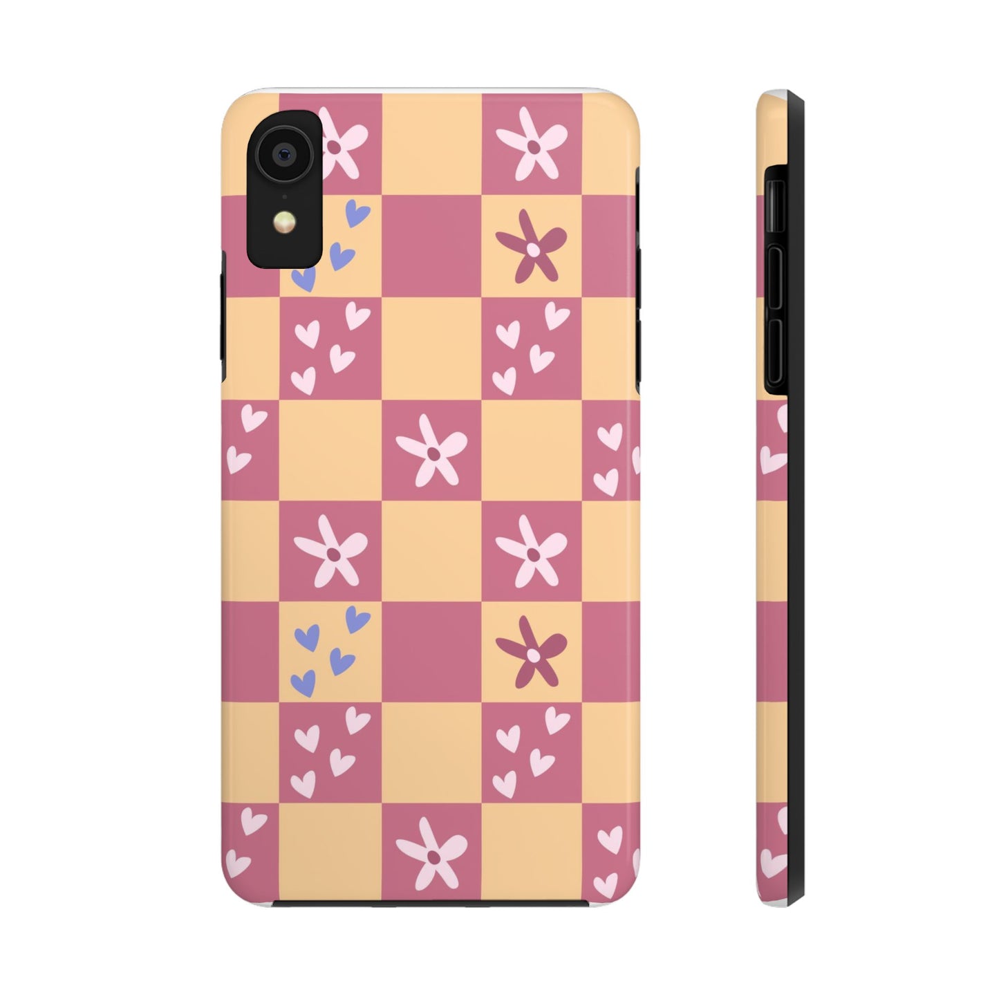 Simple geometric seamless pattern with flowers Tough Phone Cases iPhone XR