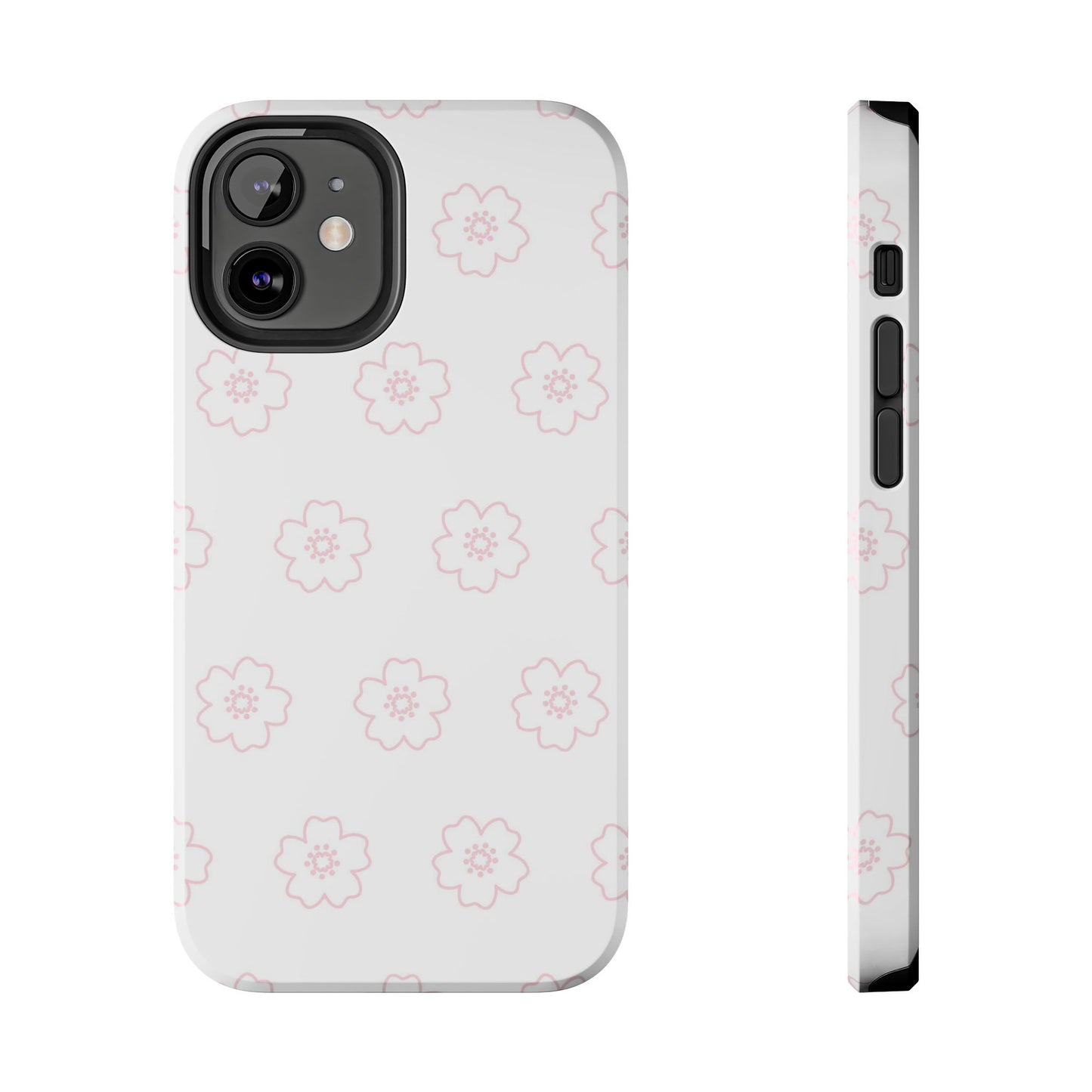 Cherry blossom seamless pattern Tough Phone Cases iPhone 12 Mini