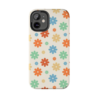 Retro groovy daisy seamless pattern Tough Phone Cases