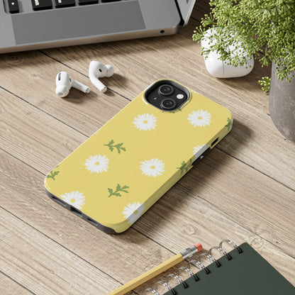 seamless doodle hand drawing daisy flower Tough Phone Cases