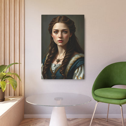 Timeless Elegance: A Regal Portrait in Metal