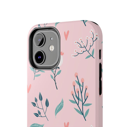 Floral seamless pattern. Garden flowers branches Tough Phone Cases