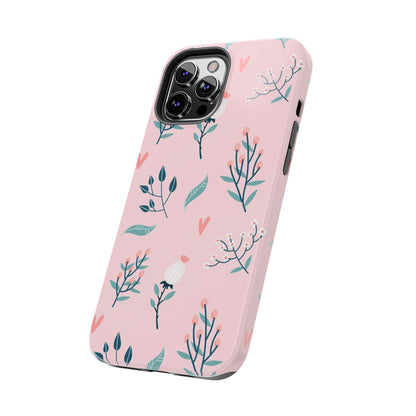 Floral seamless pattern. Garden flowers branches Tough Phone Cases