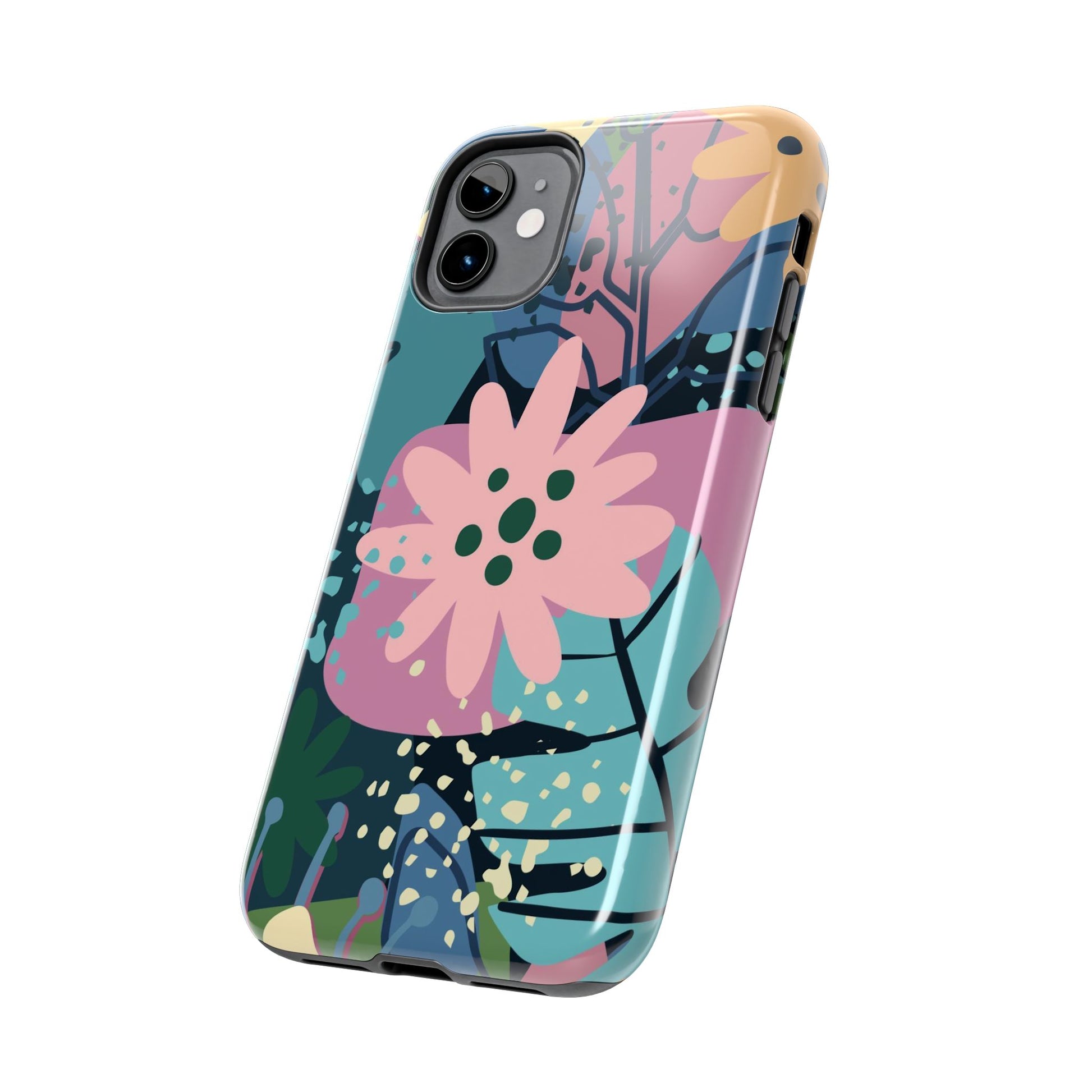 Contemporary collage design Tough Phone Cases