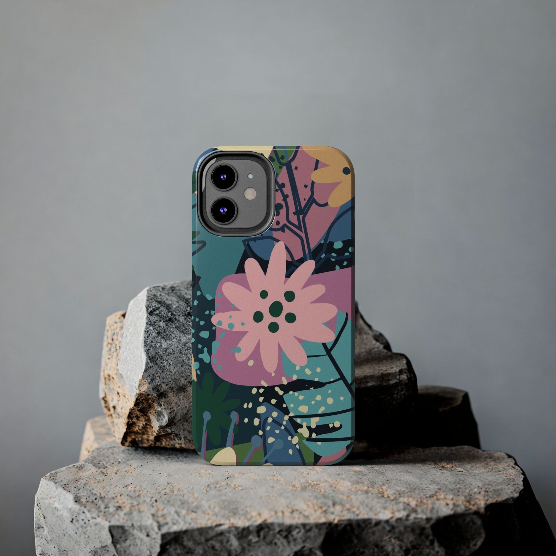 Contemporary collage design Tough Phone Cases