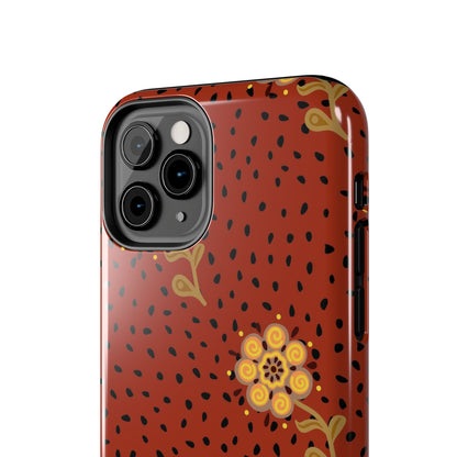 Abstract ethnic flower seamless pattern Tough Phone Cases