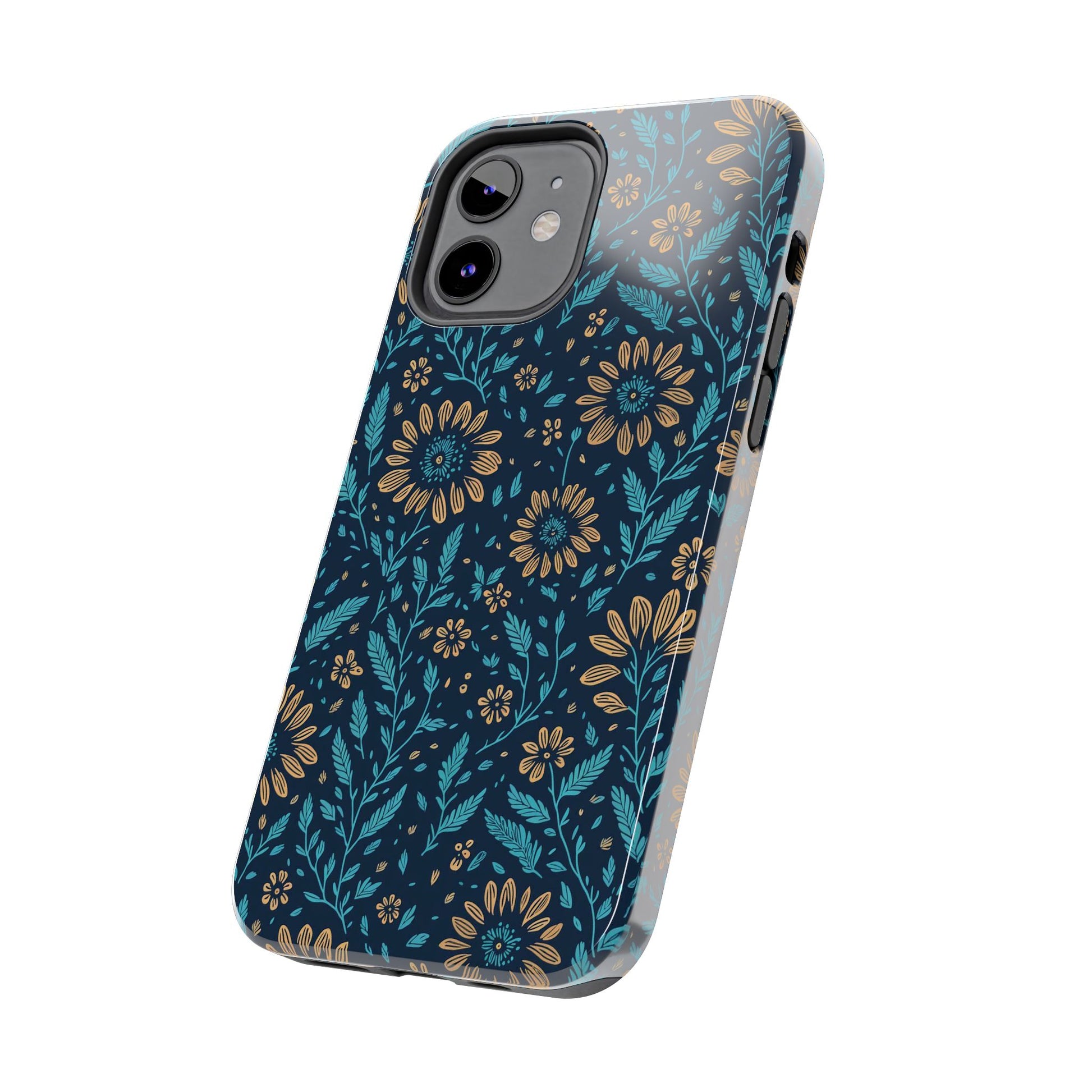 Flower Pattern Design Tough Phone Cases