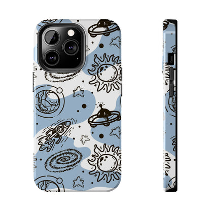 Seamless pattern of rockets, planets, comets Tough Phone Cases iPhone 13 Pro