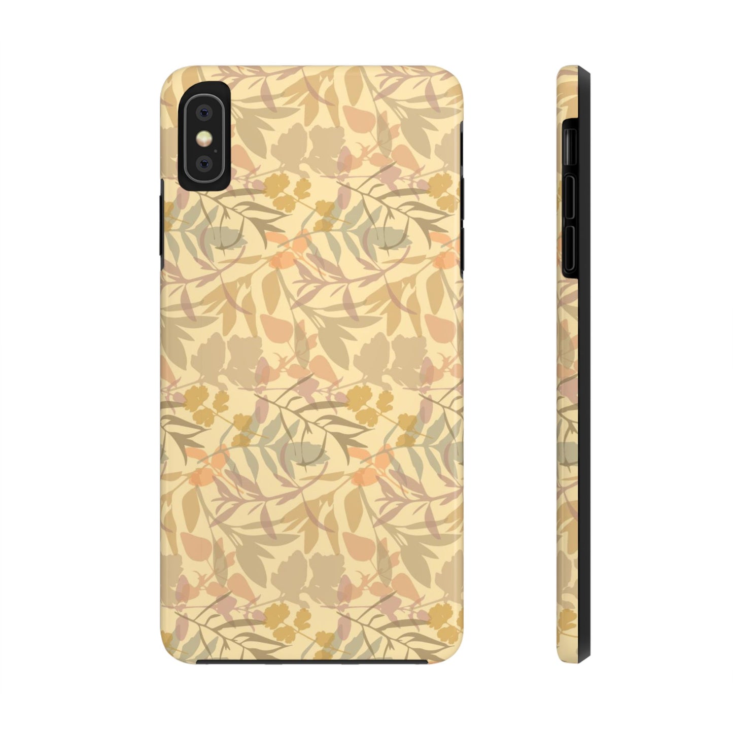 Boho Plants Leafs Pattern Tough Phone Cases iPhone XS MAX