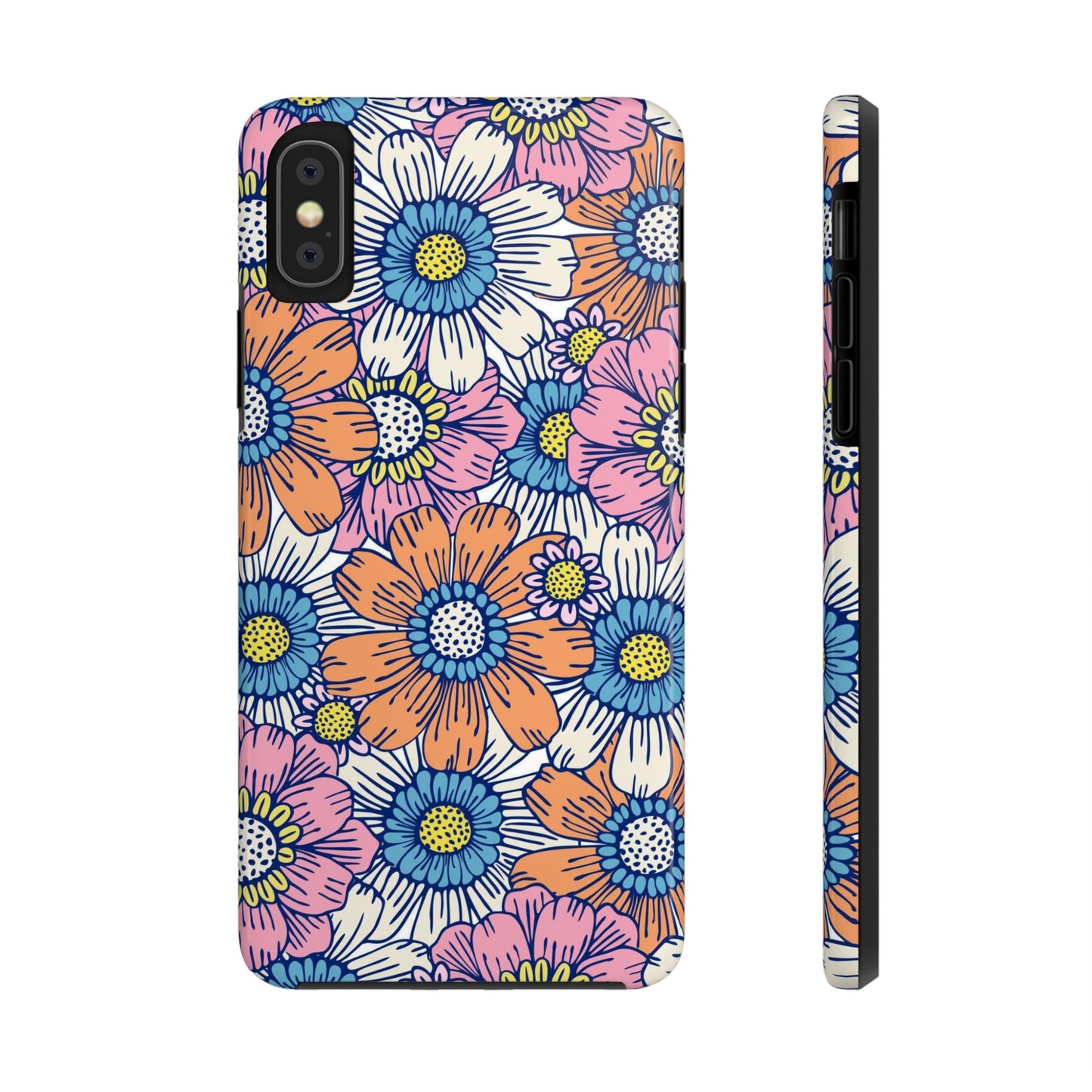 Flower field pattern Tough Phone Cases iPhone XS