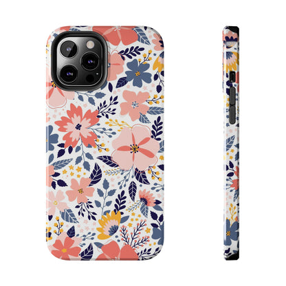 seamless pattern with abstract flowers Tough Phone Cases iPhone 12 Pro Max