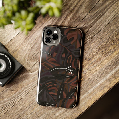 Modern exotic jungle plants Tough Phone Cases