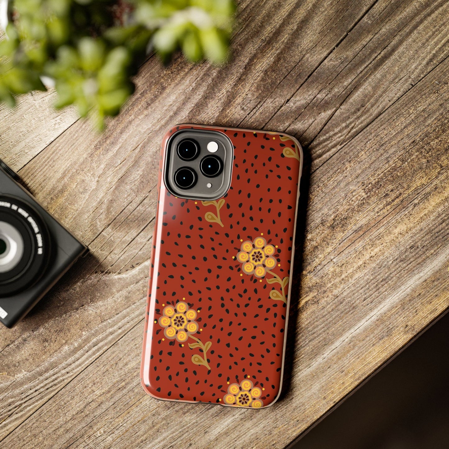 Abstract ethnic flower seamless pattern Tough Phone Cases