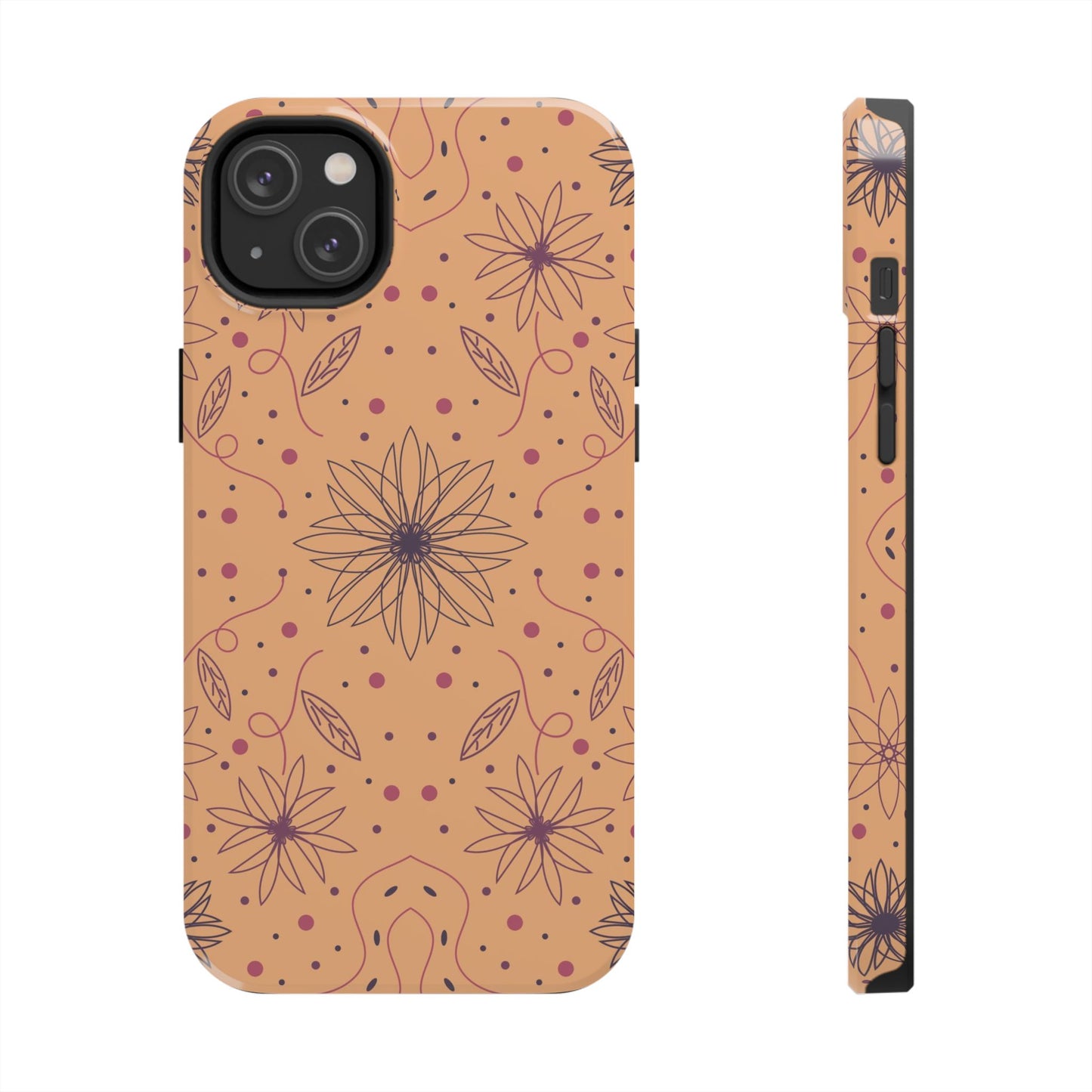 Seamless pattern geometry graphic for textile wrapping cover floor fabric Tough Phone Cases iPhone 14 Plus