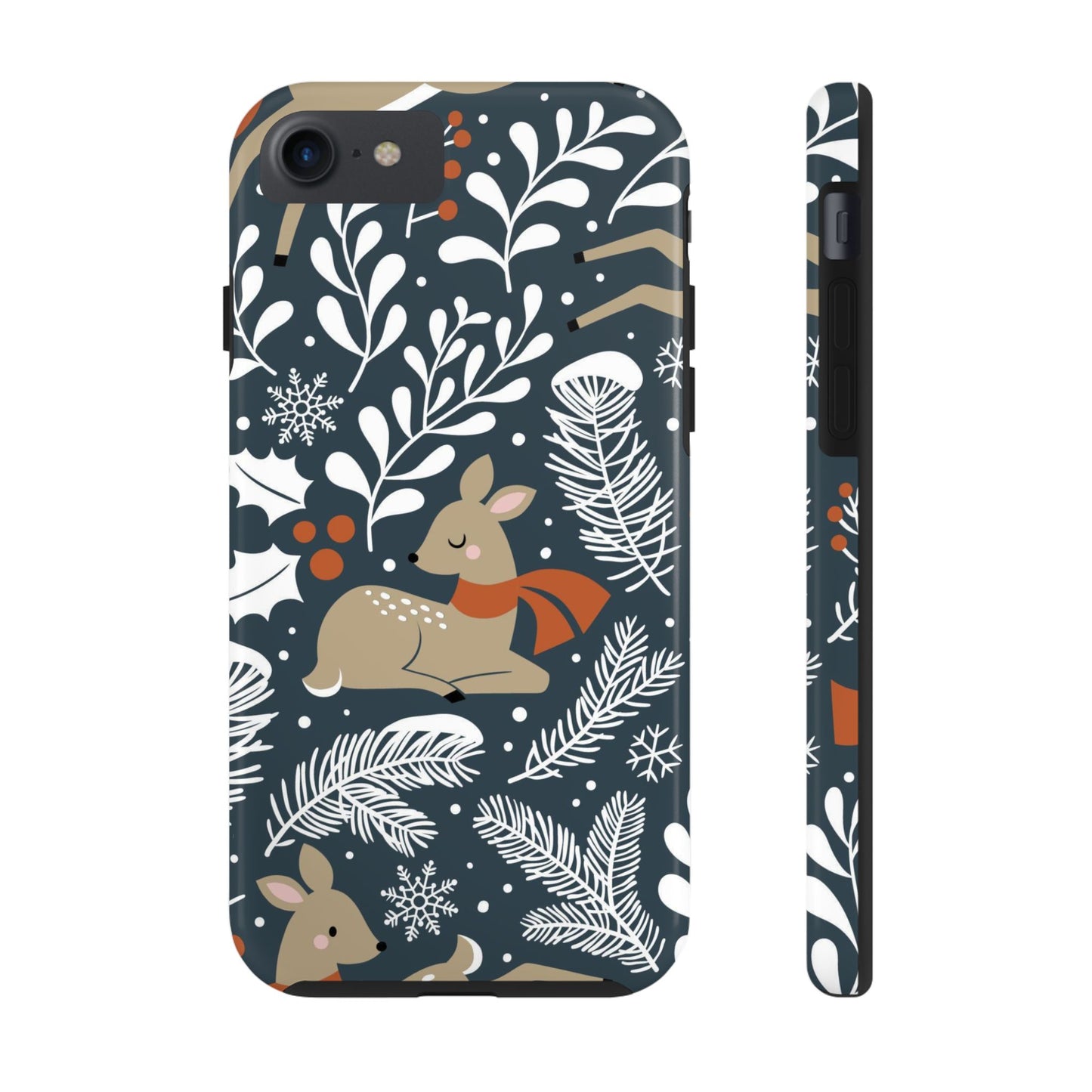 Seamless pattern with cute Christmas deer Tough Phone Cases iPhone 7, iPhone 8, iPhone SE