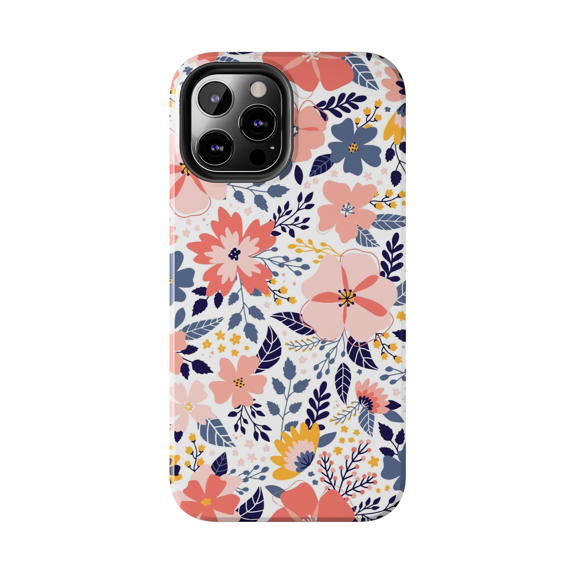 seamless pattern with abstract flowers Tough Phone Cases