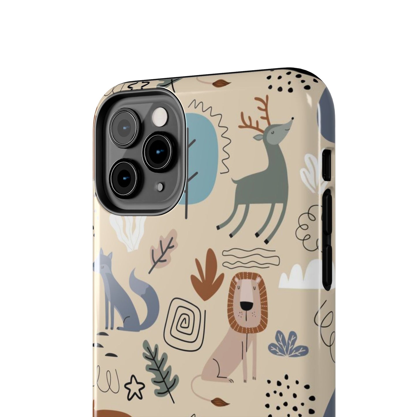 seamless pattern with cute animal Tough Phone Cases