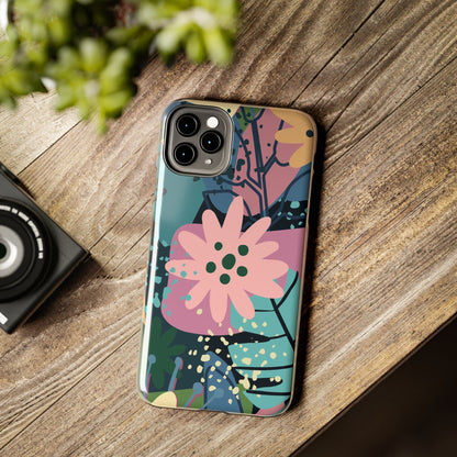 Contemporary collage design Tough Phone Cases