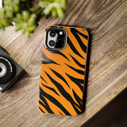 Tiger Texture Tough Phone Cases