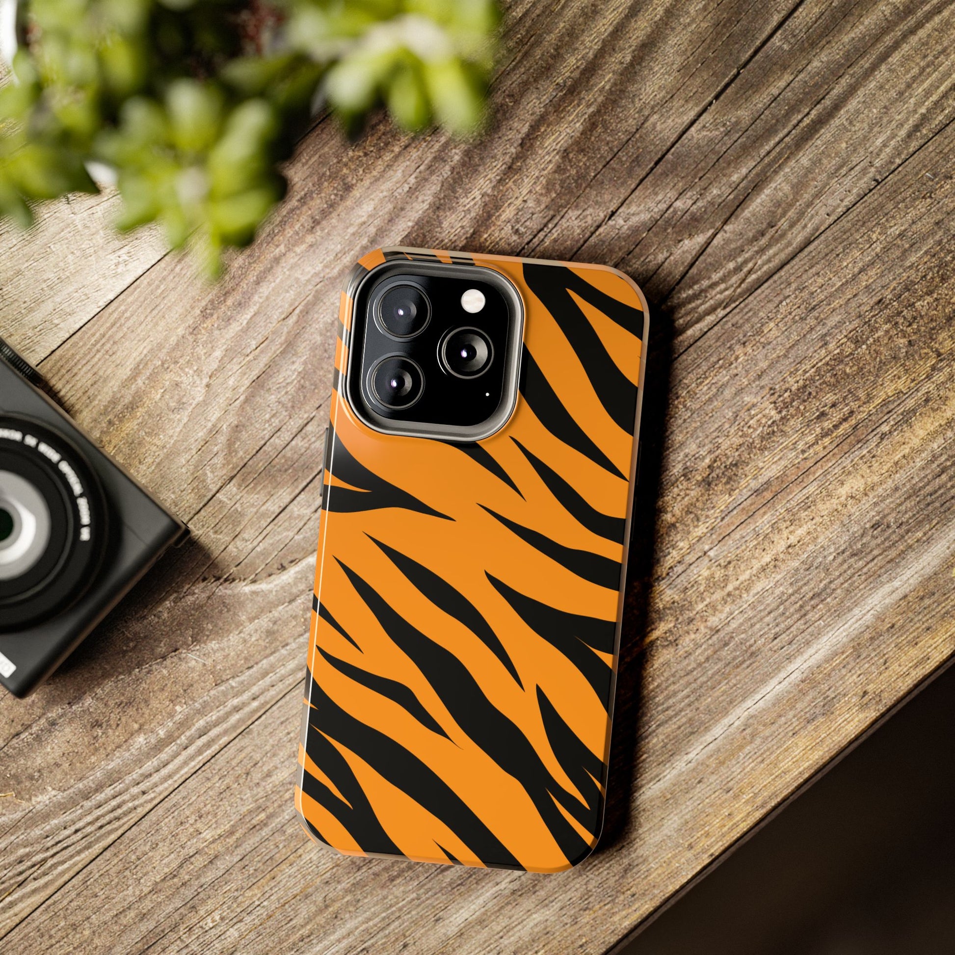 Tiger Texture Tough Phone Cases