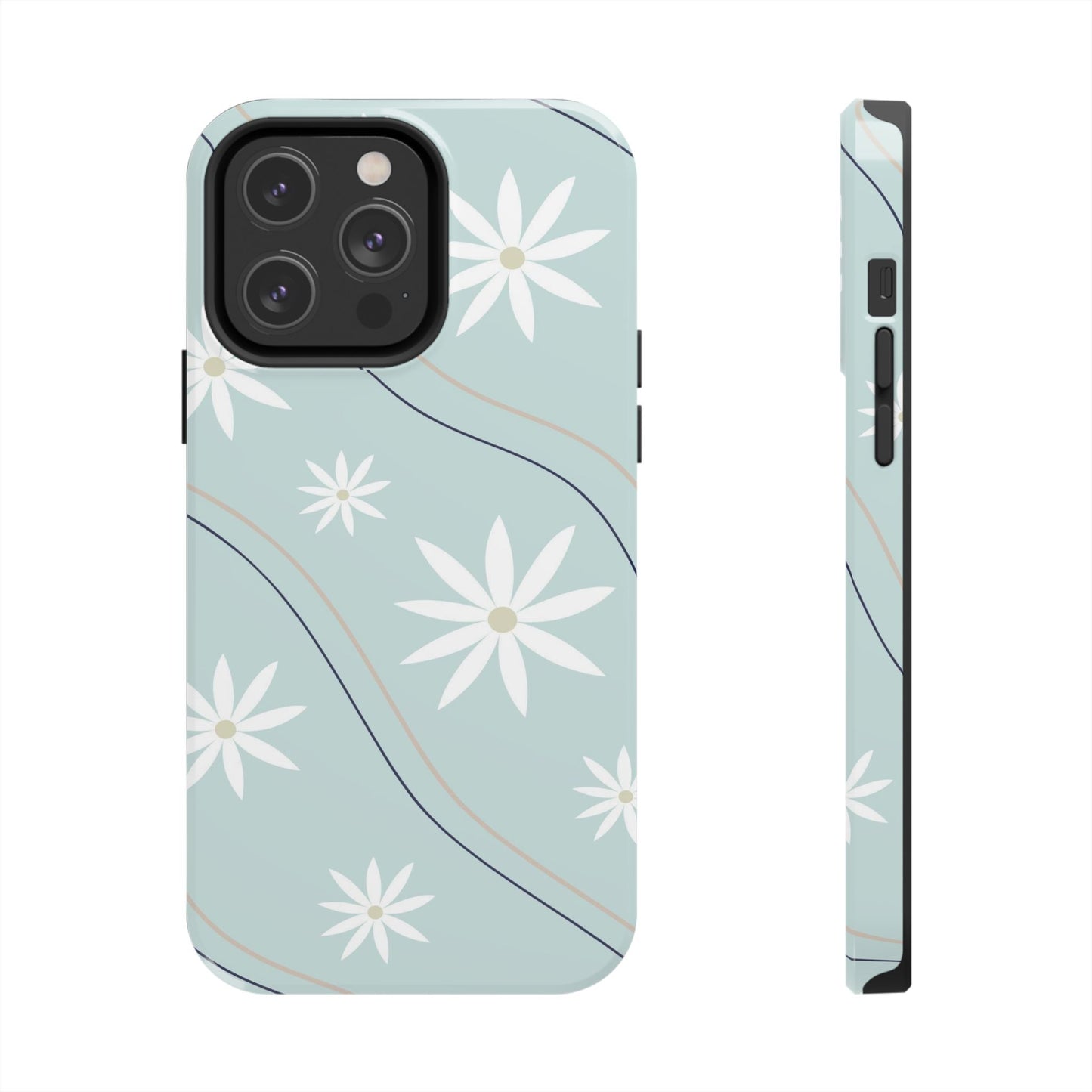 Pattern groovy trippy daisy Phone Cases iPhone 14 Pro Max