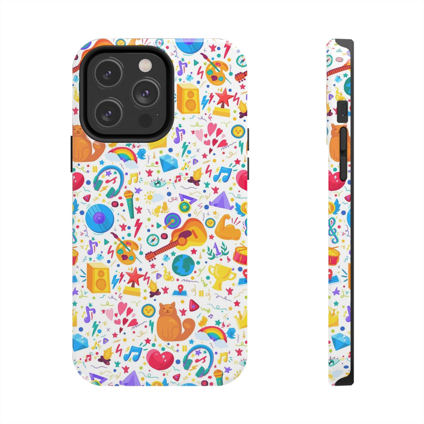 Bright Hobby Activity Art Cartoon Tough Phone Cases iPhone 14 Pro Max