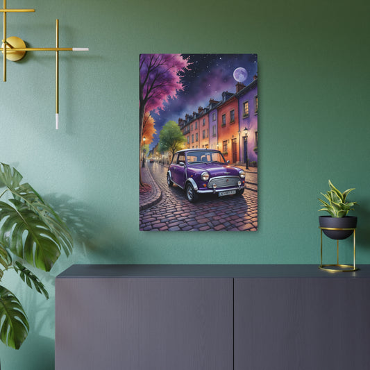 Moonlight Drive in Lavender Lane Metal Art Sign 20″ x 30″ (Vertical) 0.12''