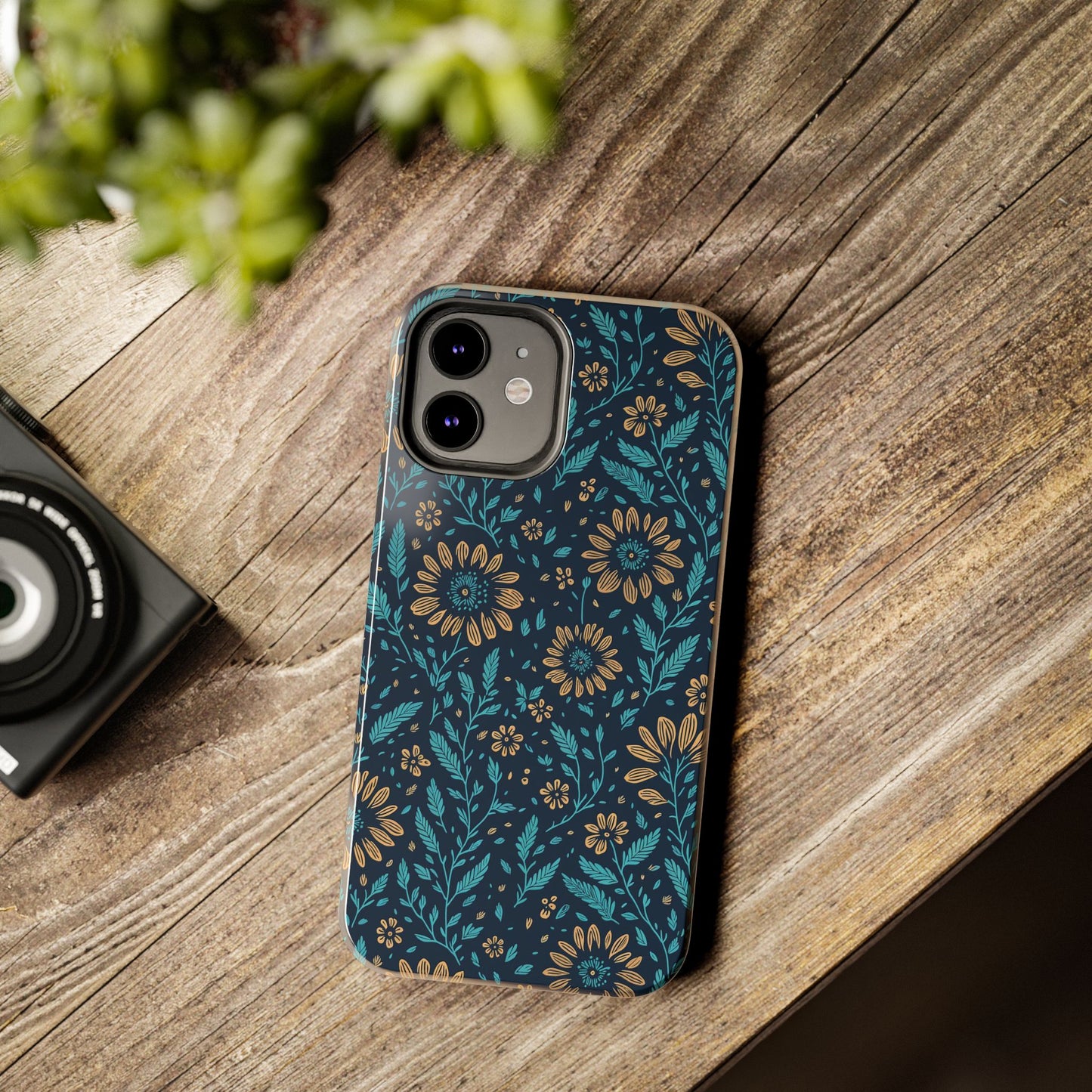 Flower Pattern Design Tough Phone Cases