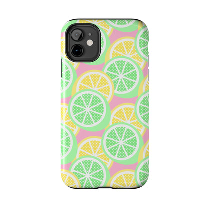 Lemon And Lime Pop Seamless Pattern Tough Phone Cases