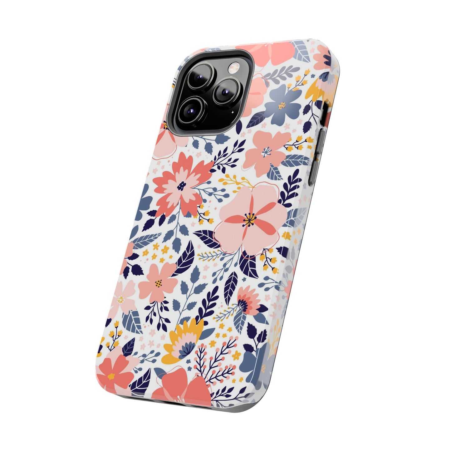 seamless pattern with abstract flowers Tough Phone Cases